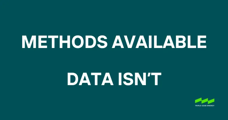 Power optimisation methods are available. The data often isn't.